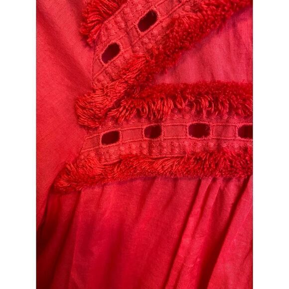 LOFT Frayed Eyelet‎ Boho Top - Picture 2 of 7